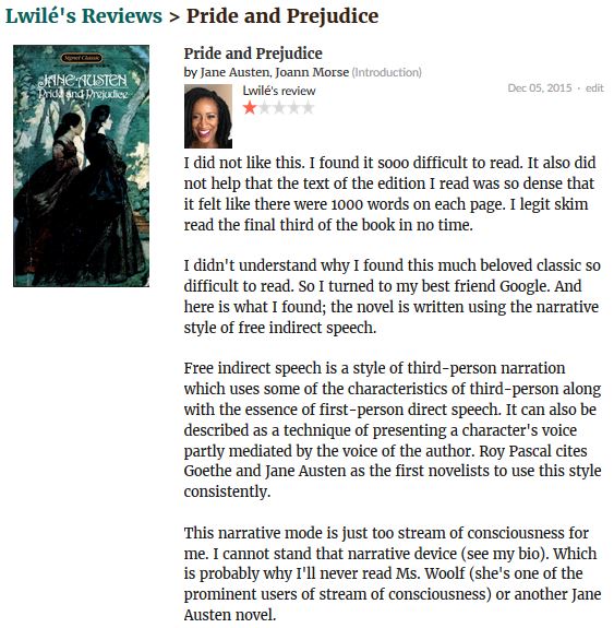 Pride and Prejudice review.JPG