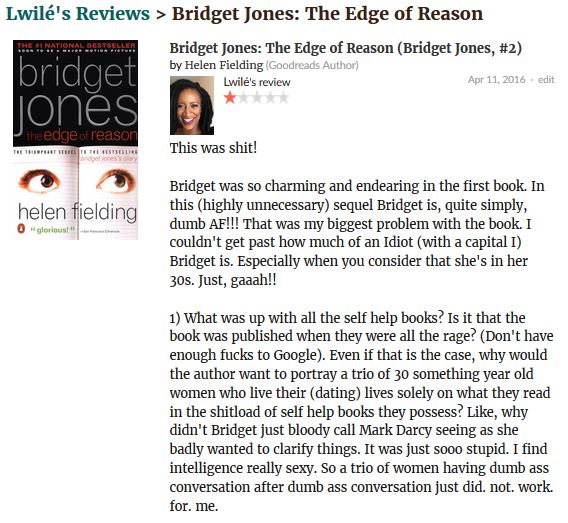 Bridget Jones The Edge of Reason review 1