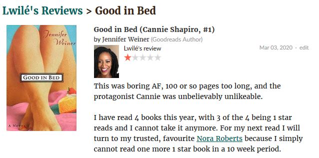 Good in Bed review